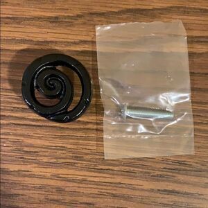 Black Swirl Metal Knobs